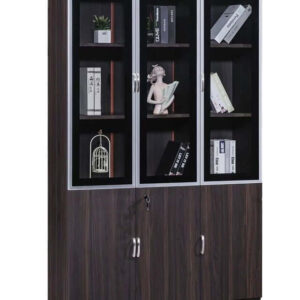 Wooden 3-Door Office Filing Cabinet with Drawer