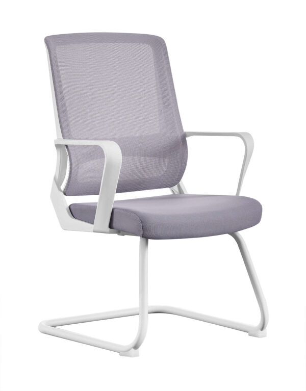 Ergonomic Mesh Guest Office Chair with Steel Base