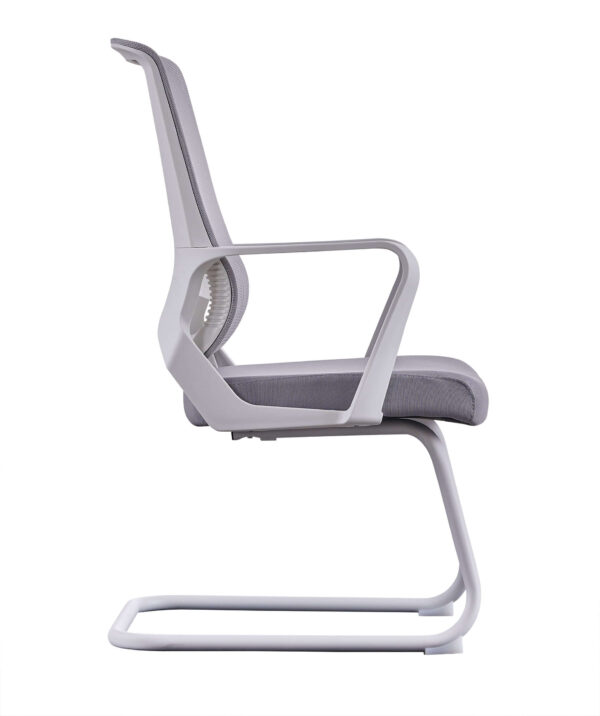 Ergonomic Mesh Guest Office Chair with Steel Base