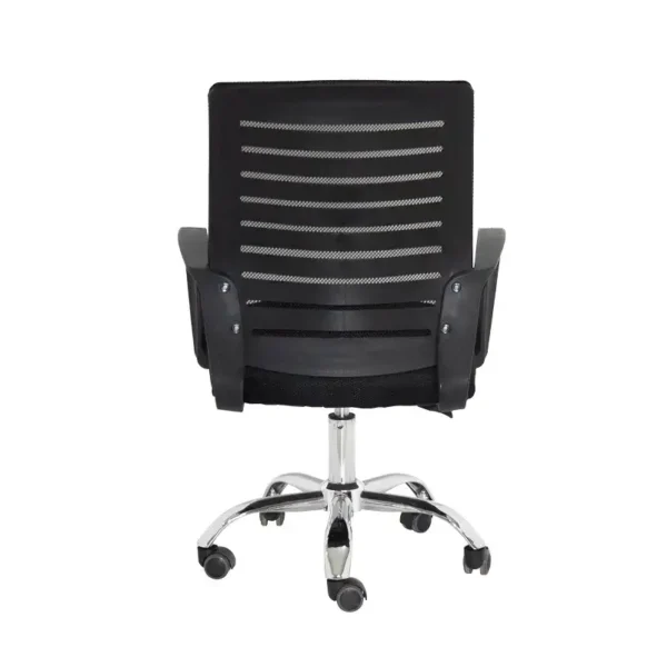 Medium-Back Black Revolving Office Chair
