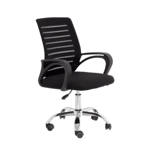 Medium-Back Black Revolving Office Chair
