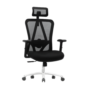 High-Back Mesh Office Chair with Thick Seat Cushion