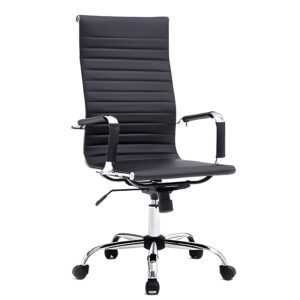 Evergreen High-Back Ergonomic Office Chair with PU and Chrome Finish