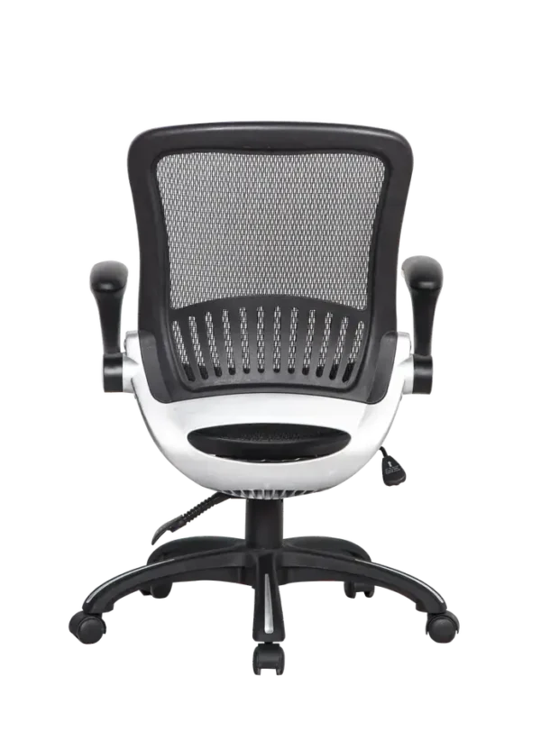 Ergonomic Mesh Swivel Office Chair with Lumbar Support and Flip-Up Arms