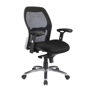 Medium-Back Super Mesh Executive Swivel Chair with Knee Tilt