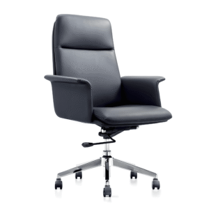 Executive Leather Swivel Office Chair Medium Density