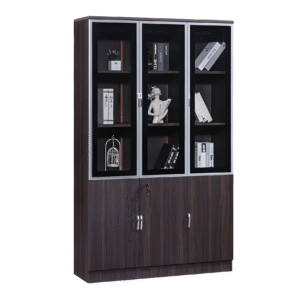 Wooden 3-Door Office Filing Cabinet with Drawer
