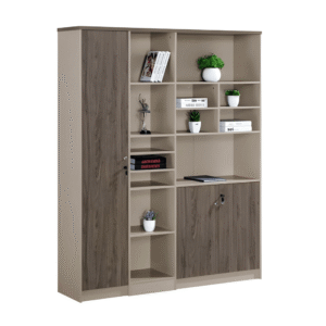 Modern Wall-Mounted Office Shelving Cabinet