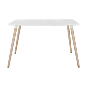 Eames Style 120 cm Rectangle Wood Table White