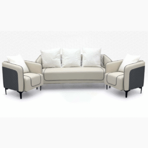 5-Seater Leather Visitor Couch for Office Lounge