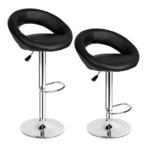 Modern Leather Arm Bar Stool Adjustable