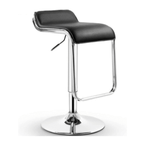 Black and White Adjustable Bar Stool