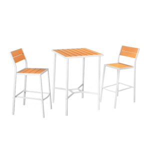 Plastic Bar Stool and Table Set 3 Piece