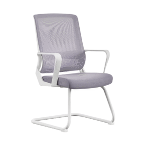 Ergonomic Mesh Guest Office Chair with Steel Base