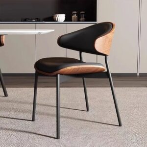 Medium Back Wooden Dining Chair for Multi-Purpose Use