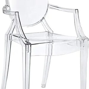 Clear Acrylic Stackable Dining Armchair ? Fully Assembled