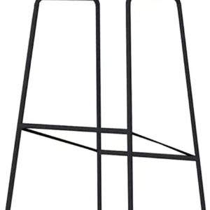 White Plastic Bar Stool with Iron Frame ? 95?120cm Height