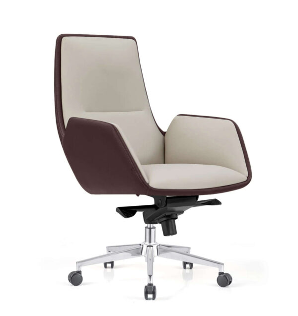 Modern Medium-Back Luxury Leather Manager Chair