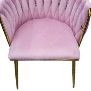 The Blush Pink Braided Dining Chair