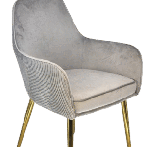 The Pearl Ribbed Arm Dining Chair