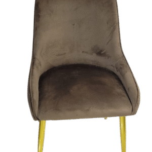 The Mocha Velvet Embrace Dining Chair