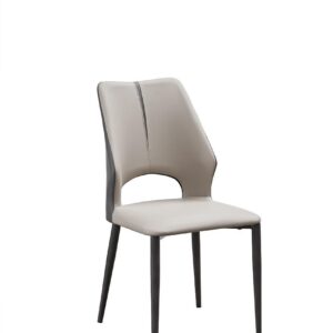 The Modern Taupe Cutout Dining Chair