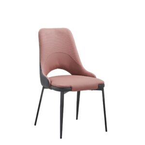 The Blush Pink Cutout Dining Chair