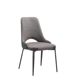 The Slate Grey Cutout Dining Chair