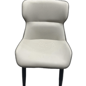 The Ivory & Charcoal Duo-Tone Dining Chair
