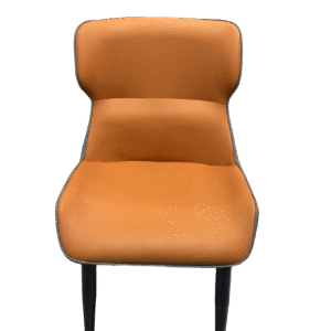 The Amber Orange & Charcoal Duo-Tone Dining Chair