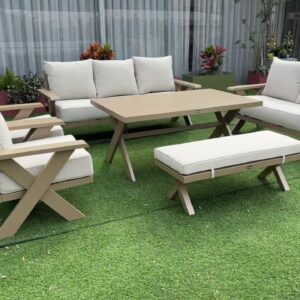 Aspen Acacia Wood Outdoor Sofa Set