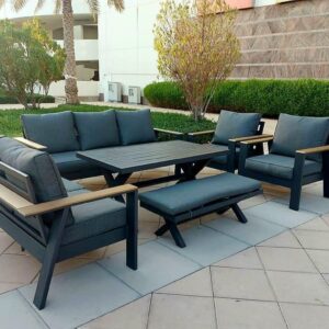 Aspen Anthracite Outdoor Sofa & Dining Set