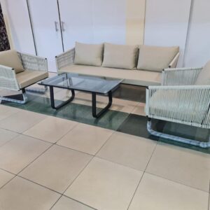 Onyx Rope Weave Outdoor Lounge Set