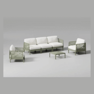 5-Seater Outdoor Sofa Set with Plastic Frame