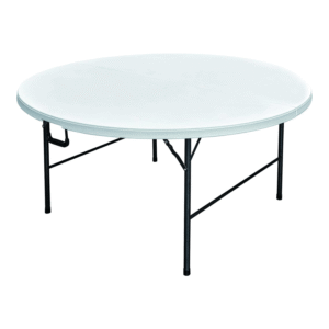 150cm Round White Folding Picnic Table