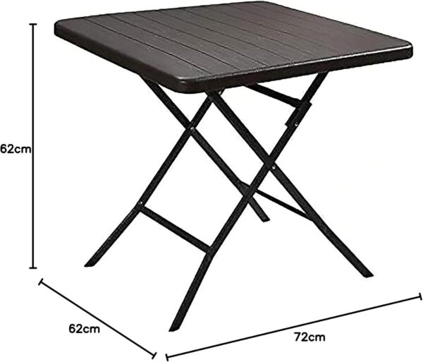 Brown Folding Picnic and Utility Table