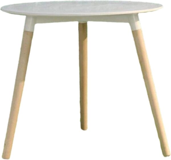 White Round MDF Coffee Table 80cm