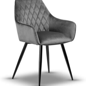 Grey Velvet Dining Chair for Home and Office